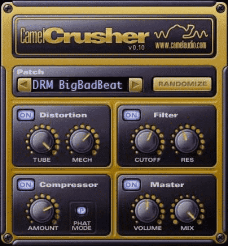 Camel Crusher - Plugin filtres - TOP10 - Classement - WE COMPOZE