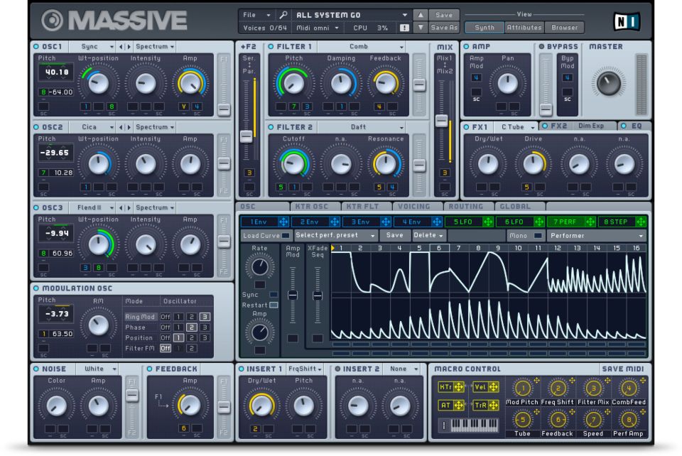 Massive, Native Instruments, MAO, Sound Design, Oscillator, Filter, Plugin, VST, Synth
