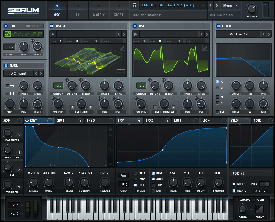 Serum, VST, AU, xFer Records, Sound Design, Bass, Growl, Filter
